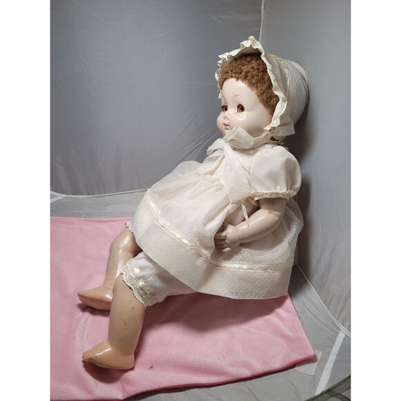 Rare ANTIQUE VINTAGE 1930s EFFANBEE LOVUMS DOLL 22" COMPOSITION MOHAIR WIG - Picture 8 of 16